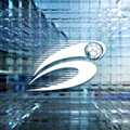球速体育科技有限公司官方LOGO，蓝色徽章风格