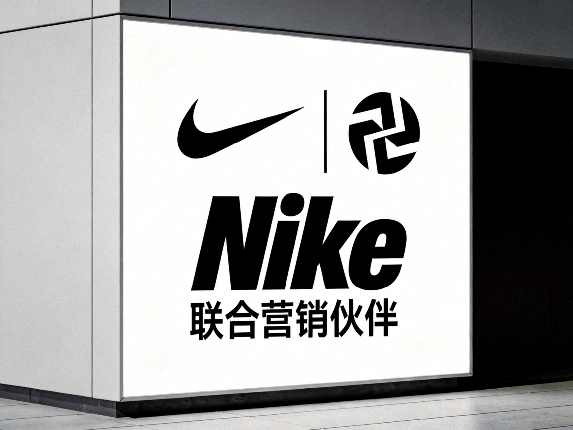 知名运动品牌耐克合作LOGO，品牌联合营销伙伴